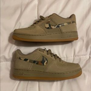 Nike Camo Air Force 1s